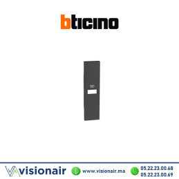 Chargeur USB 1M noir BTICINO Living Now horizontale BTKG11C Casablanca Maroc