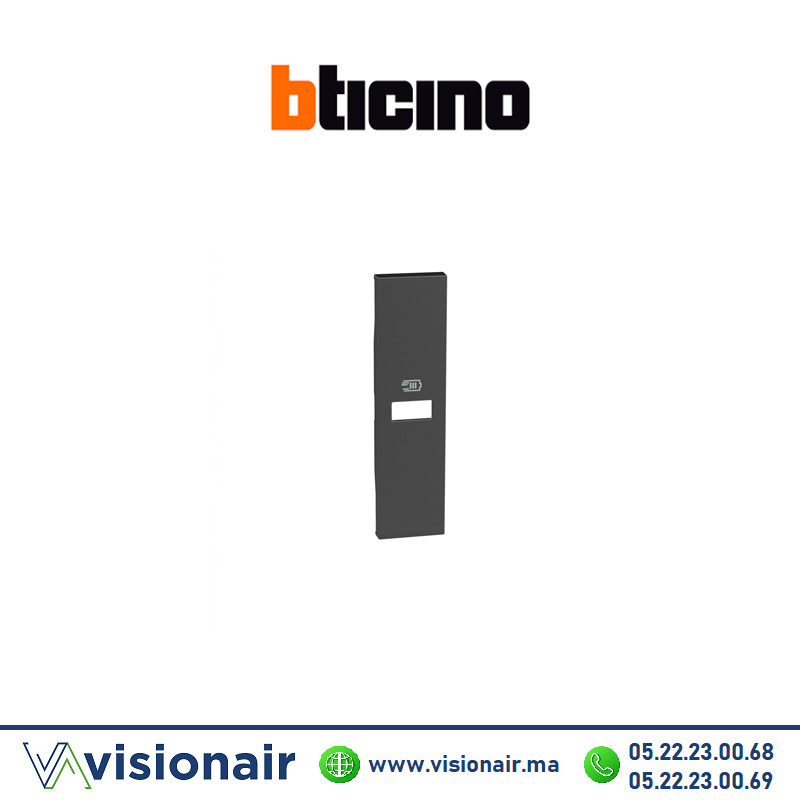 Chargeur USB 1M noir BTICINO Living Now horizontale BTKG11C Casablanca Maroc