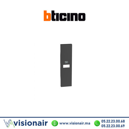 Chargeur USB 1M noir BTICINO Living Now horizontale BTKG11C Casablanca Maroc