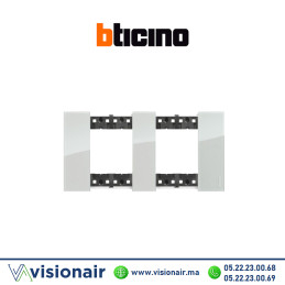 Plaque BTICINO Living Now 2x2 modules Ciel BTKA4802M2DA Casablanca Maroc