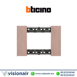 Plaque BTICINO Living Now 3 modules Cuivre BTKA4803ZM Casablanca Maroc