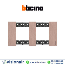 Plaque BTICINO Living Now 2x2 modules Cuivre BTKA4802M2ZM Casablanca Maroc