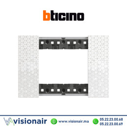 Plaque Pixel BTICINO Living Now 3 modules BTKA4803MW Casablanca Maroc