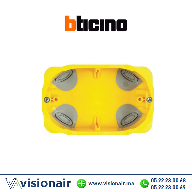Boîte encastrement BTICINO 3M cloison séche BTPB503N - VISIONAIR Maroc