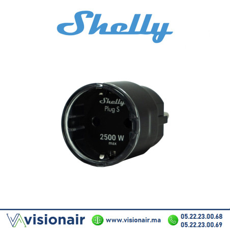 Prise connecté SHELLY Plug S 2500W Casablanca Maroc