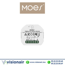 Switch simple Moes pour éclairage MS-108WR Casablanca Maroc