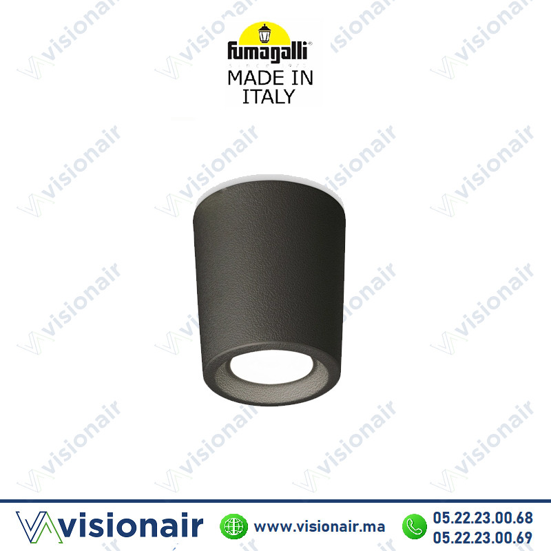 Plafonnier Fumagalli Livia 60 G9 1.7W 4000°K 1A9.000.AXZ1L noir Casablanca Maroc