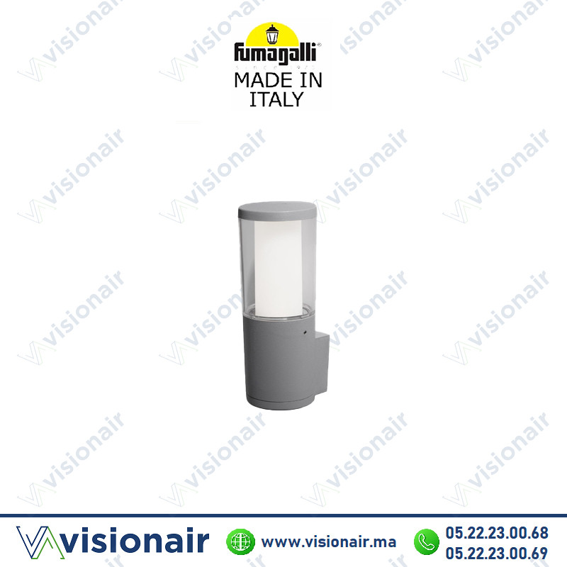 Applique murale Fumagalli Carlo Wall GU10 3,5W CCT Gris Casablanca Maroc