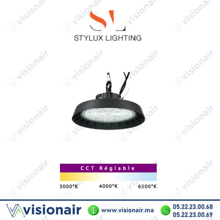 Lanterne LED solaire Stylux 500W BC010 CCT  Casablanca Maroc