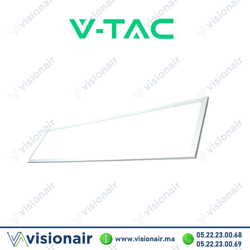 Panel LED V-TAC encastré slim 1200x300 48W 6500°K SKU97448 Casablanca Maroc