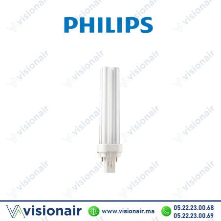 Lampe fluorescente PHILIPS PL-C 13W 2PIN 4000°K Casablanca Maroc