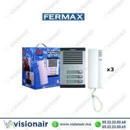 Kit interphone Fermax 3 poste FERMAX-6203 Casablanca Maroc