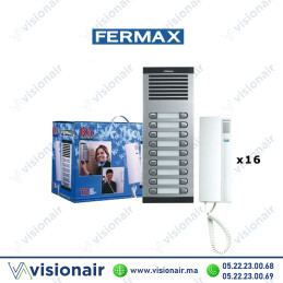 Kit interphone Fermax 18 postes FERMAX-6218 | Visionair Maroc