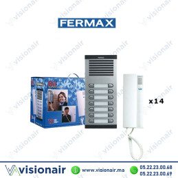 Kit interphone Fermax 14 postes FERMAX-6214 Casablanca Maroc