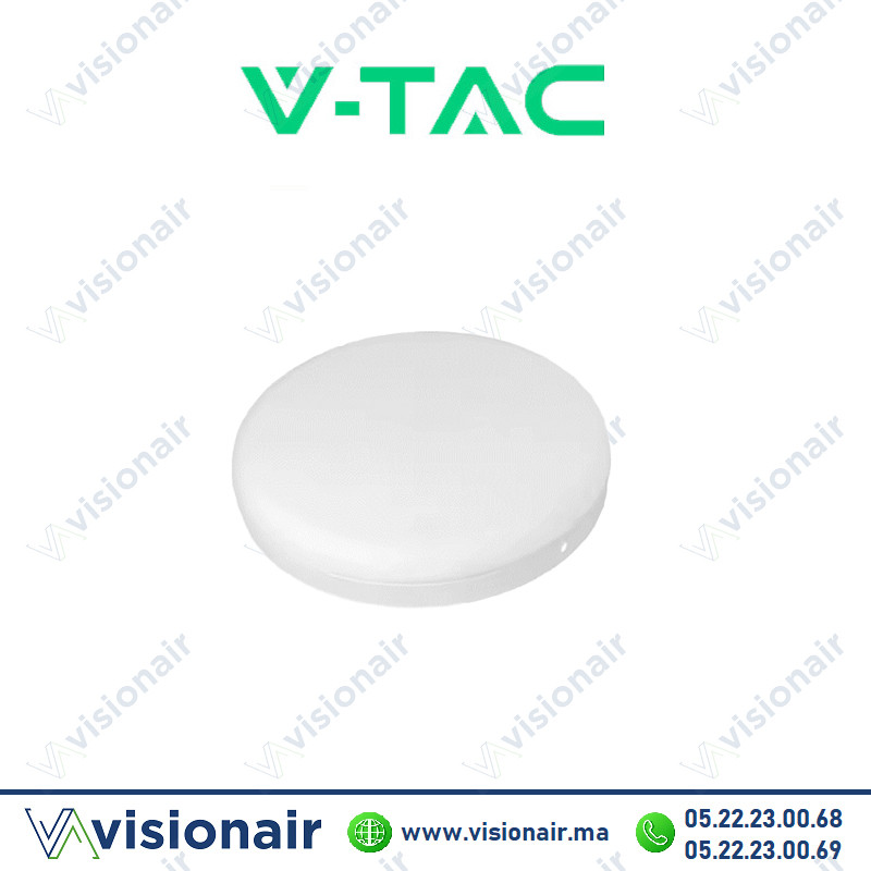 Panel LED V-TAC apparent rond 24W CCT SKU98384 Casablanca Maroc