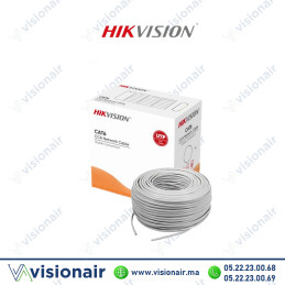 Câble informatique catégorie 6 Hikvision U/UTP 305ml | Visionair Maroc
