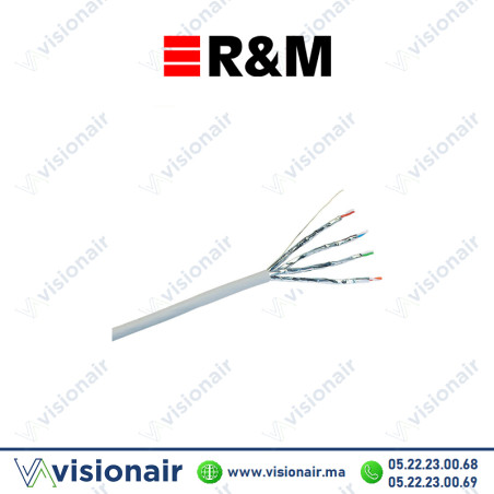 Câble informatique catégorie 6A R&M U/FTP 500ML | Visionair Maroc