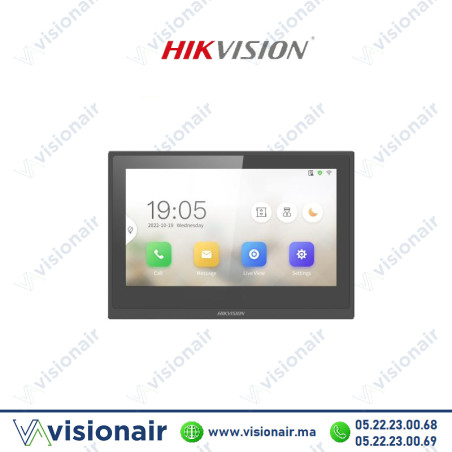 Moniteur vidéophone HIKVISION écran TFT 7" DS-KH6351-WTE1 Casablanca Maroc