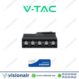 Projecteur laser sur rail V-TAC 12W 2700°K en aluminium Noir Casablanca Maroc