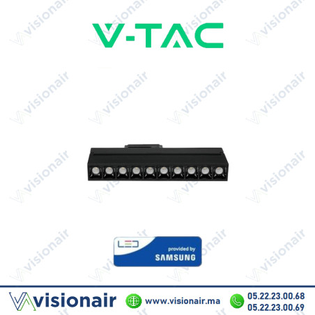 Projecteur laser sur rail V-TAC 25W 4000°K en aluminium Noir Casablanca Maroc