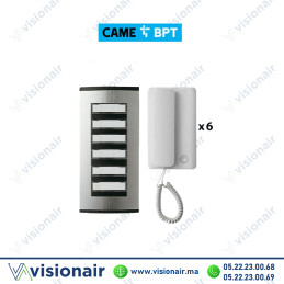 Kit interphone BPT 6 postes Agata audio Casablanca Maroc