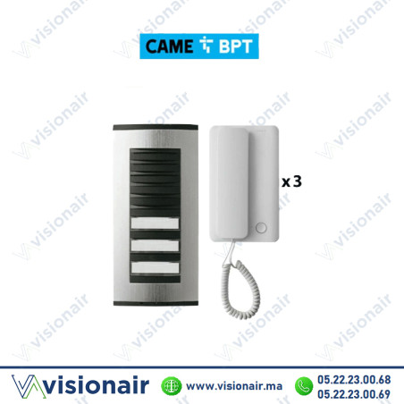 Kit interphone BPT 3 postes Agata audio Casablanca Maroc