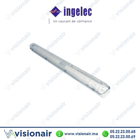 Réglette étanche INGELEC avec Tube Led 1x120cm Casablanca Maroc