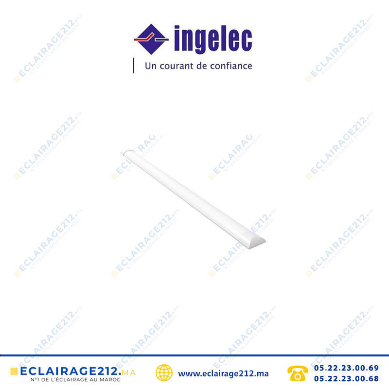 Réglette étanche INGELEC Eco avec Tube Led  2x18 Casablanca Maroc