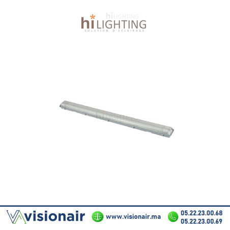 Réglette étanche hilighting 2x120CM (VIDE) HIL88212 Casablanca Maroc