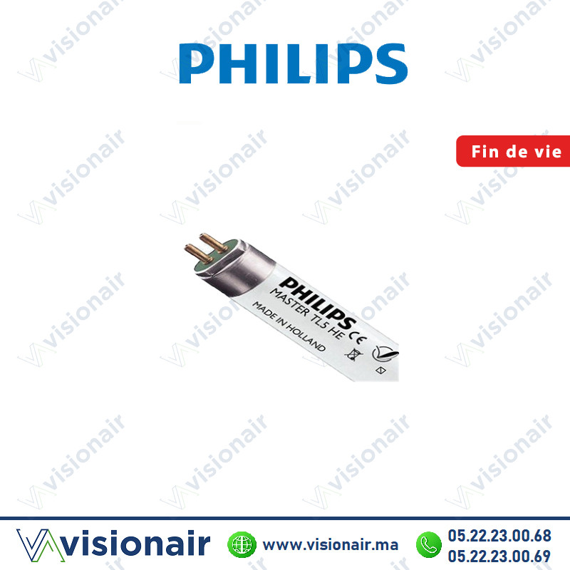 Tube fluorescent PHILIPS MASTER TL5 HE 28W 6500°K Casablanca Maroc