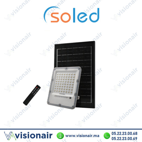 Projecteur LED solaire Soled 300W 6500°K Casablanca Maroc