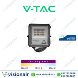 Projecteur LED V-TAC 10W CCT IP65 SKU98125 (LED Samsung) Casablanca Maroc