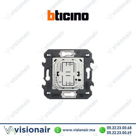 Commande d'éclairage sans-fil BTICINO Living Now 2M BTK4003CW Casablanca Maroc