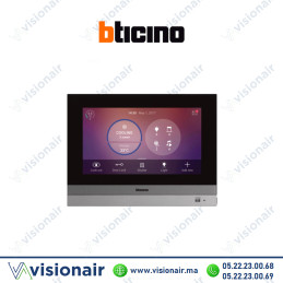 Ecran capacitif tactile BTICINO 7" aluminium BT3488 Casablanca Maroc