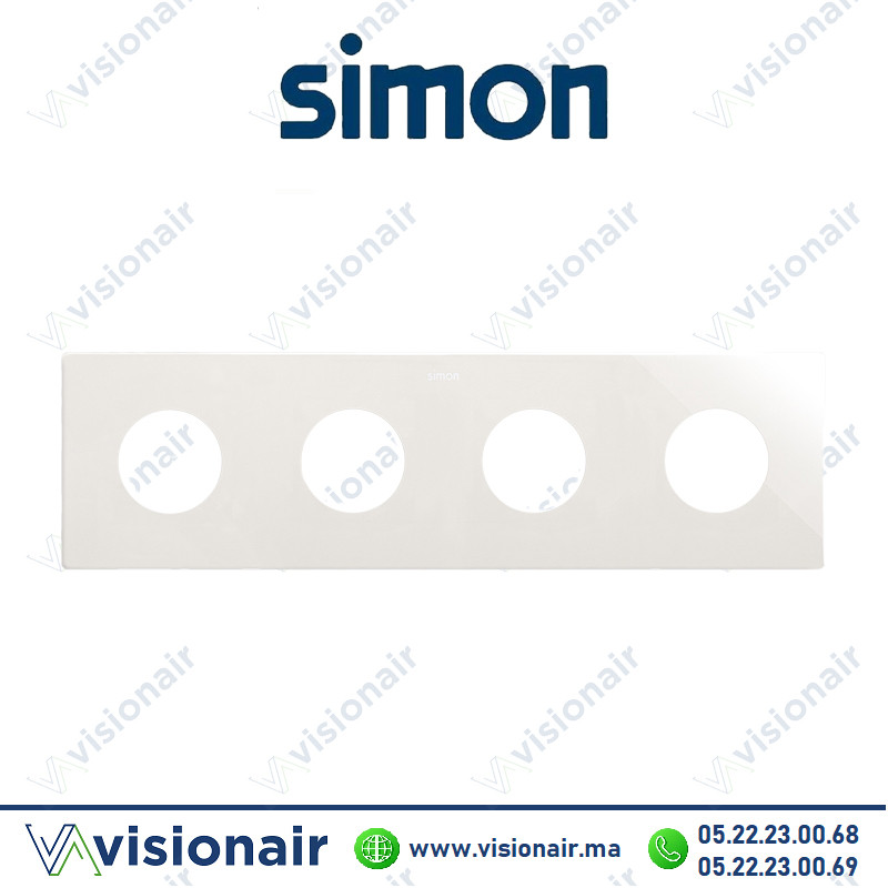 Cadre Simon 270 Minima 4 modules 2P+T CLEAN blanc 27110640-090 Casablanca Maroc