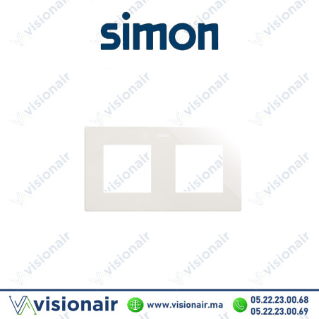 Cadre Simon 270 2 modules Icon blanc 27000620-090 Casablanca Maroc