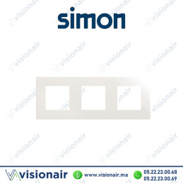 Cadre Simon 270 3 modules Icon blanc 27000630-090 | VISIONAIR Maroc