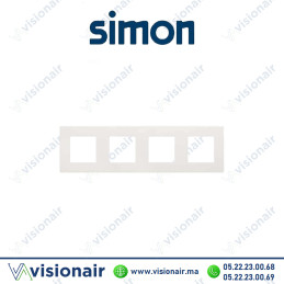 Cadre Simon 270 4 modules Icon blanc 27000640-090 Casablanca Maroc
