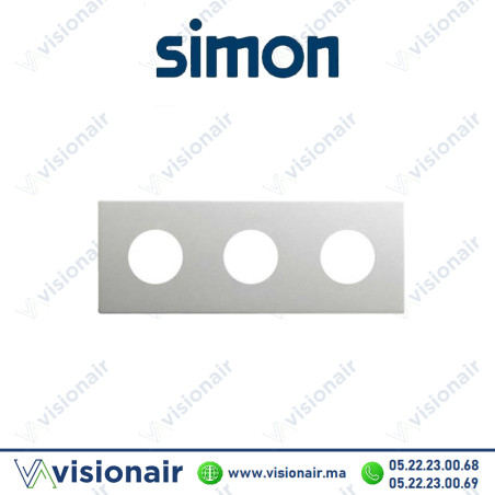 Cadre Simon 270 Minima 3 modules 2P+T CLEAN Aluminium 27110630-093 Casablanca Maroc