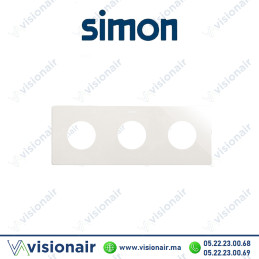 Cadre Simon 270 Minima 3 modules 2P+T CLEAN blanc 27110630-090