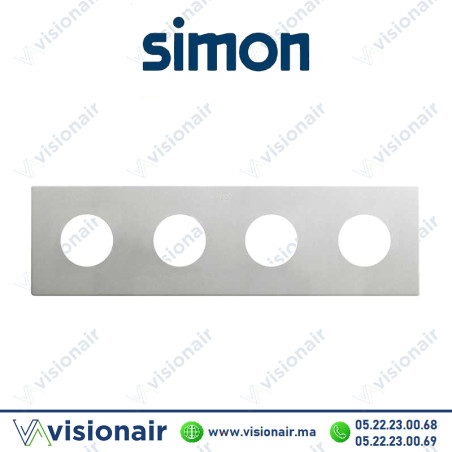 Cadre Simon 270 Minima 4 modules 2P+T CLEAN Aluminium 27110640-093  Casablanca Maroc