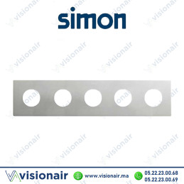 Cadre Simon 270 Minima 5 modules 2P+T CLEAN Aluminium 27110650-093 Casablanca Maroc