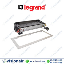 Incara flip-up Legrand 12 modules 3 prises 2P+T + 1 chargeur USB A+C 15W + 3 RJ45 Cat.6 + HDMI Casablanca Maroc