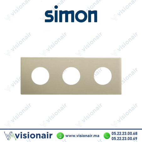 Cadre Simon 270 Minima 3 modules 2P+T CLEAN champagne 27110630-094 Casablanca Maroc