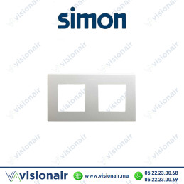 Cadre Simon 270 2 modules Icon Aluminium 27000620-093 Casablanca Maroc