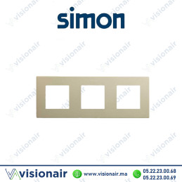 Cadre Simon 270 3 modules Icon champagne 27000630-094 Casablanca Maroc