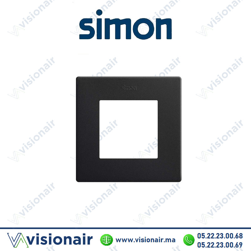 Cadre Simon 270 1 module IP44 noir mat 27192610-098 Casablanca Maroc