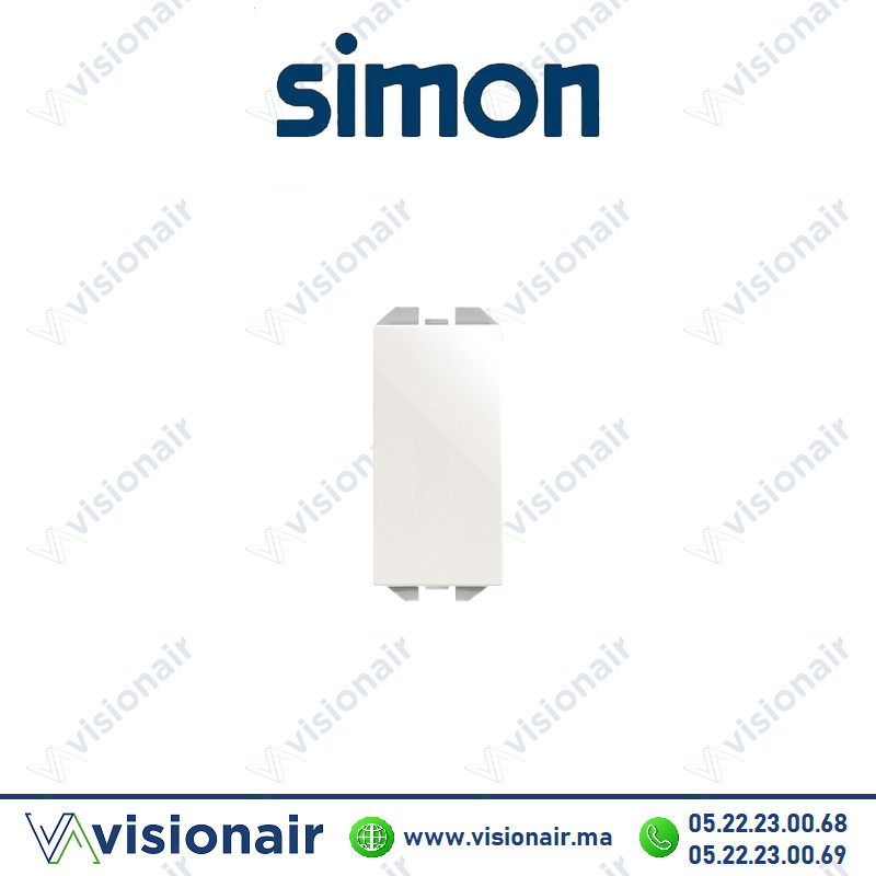 Bouton-poussoir Simon 270 neutre blanc 20001150-090 Casablanca Maroc
