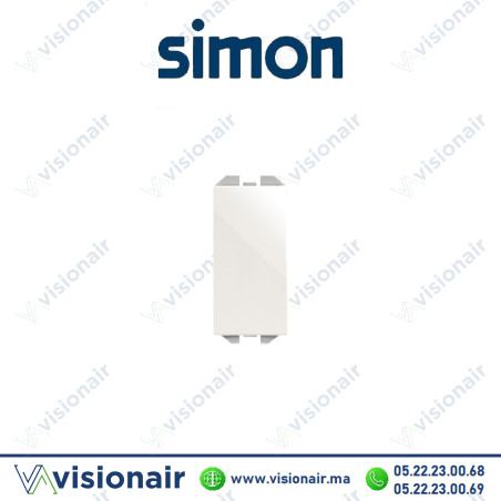 Bouton-poussoir Simon 270 neutre blanc 20001150-090 Casablanca Maroc