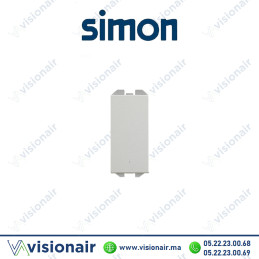 Bouton-poussoir Simon 270 neutre aluminium 20001150-093 Casablanca Maroc